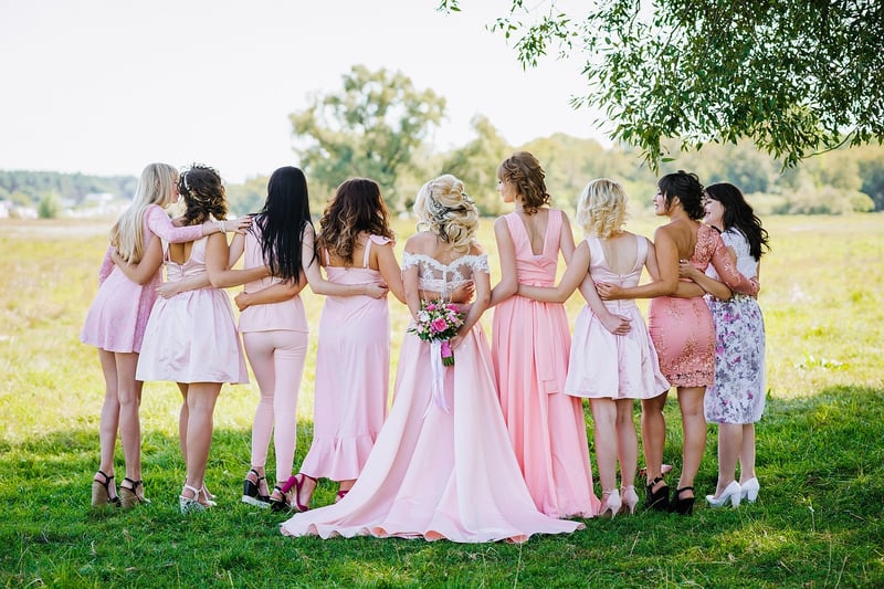 Galaxy-Inspired Bridesmaid Dresses